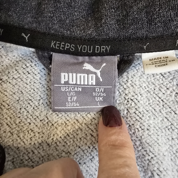 Puma Zipper Front Athletic Jacket Unisex Size Large Gym Streetwear Workout - Picture 5 of 8